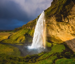 Водопад Сельяландсфосс, Исландия
